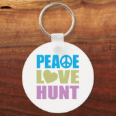 Peace Love Hunt Sleutelhanger (Voorkant)