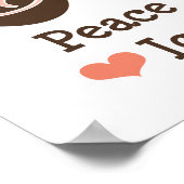 Peace Love Ice Cream Poster Print (Hoek)