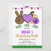 Peace Love Invitation de la fête (Devant)