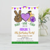 Peace Love Invitation de la fête (Debout devant)