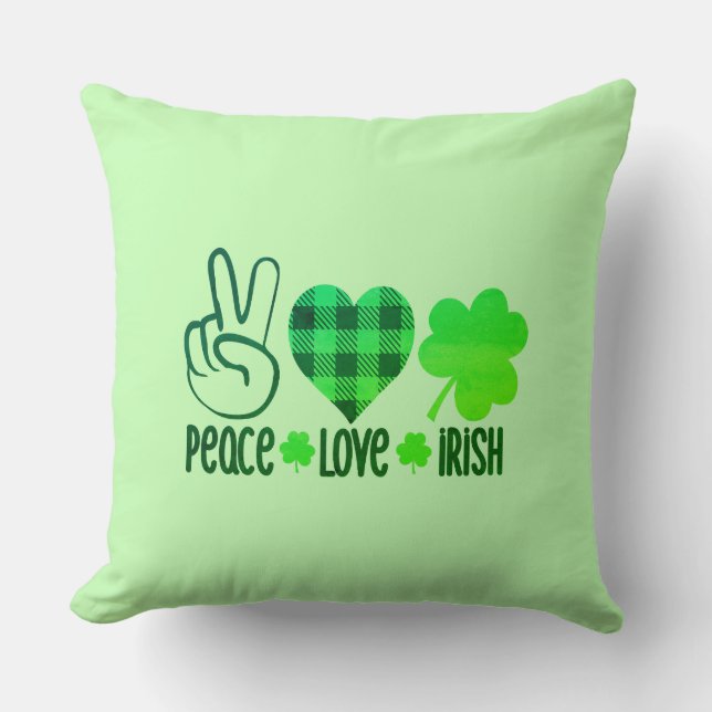 Peace Love Irish-66677 Kussen (Voorkant)
