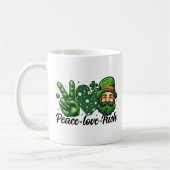 Peace Love Irish Mug - Parfait pour St. Patrick's  (Gauche)