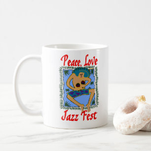Peace Love Jazz Fest add text Koffiemok