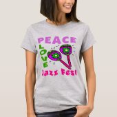 Peace Love Jazz Fest T-shirt (Voorkant)