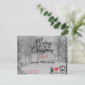 Peace Love Jesus Black White Briefkaart (Staand voorkant)