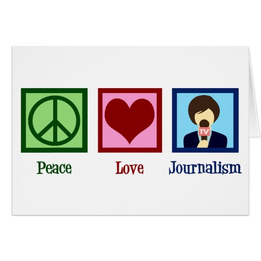 Peace Love Journalism (Voorkant Horizontaal)