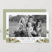 Peace Love Joy - Carte photo de Noël (Devant / Derrière)