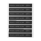 Peace Love Joy Classic Minimal Typography Zwart (Vel)