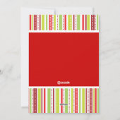 Peace Love Joy Holiday Stripes Salutation Carte ph (Dos)