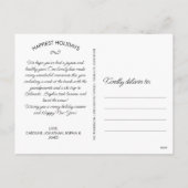 Peace Love Joy, kerstbessen, aangepaste foto Feestdagenkaart (Achterkant)