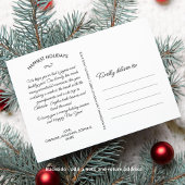 Peace Love Joy, kerstbessen, aangepaste foto Feestdagenkaart