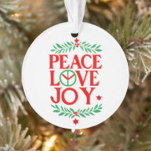 Peace Love Joy Noël Festive Holiday
