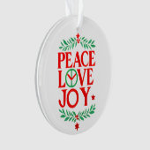 Peace Love Joy Noël Festive Holiday (devant)
