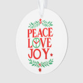 Peace Love Joy Noël Festive Holiday (devant)