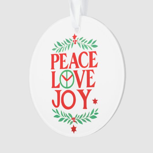 Peace Love Joy Noël Festive Holiday (devant)