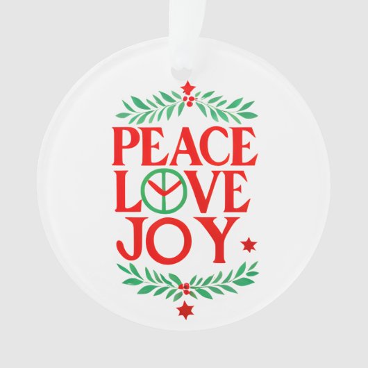 Peace Love Joy Noël Festive Holiday (devant)