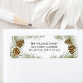 Peace Love Joy - Noël Retourner Adresse Étiquettes (En situation)