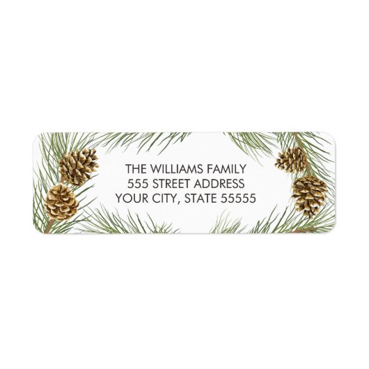 Peace Love Joy - Noël Retourner Adresse Étiquettes (Devant)