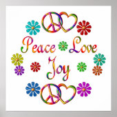 Peace Love Joy Poster (Voorkant)