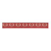 Peace Love Joy Rood Goud gepersonaliseerd Grosgrain Lint (Voorkant)