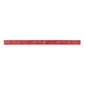 Peace Love Joy Script Custom Name Holiday Ribbon Lint (Voorkant)