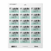 Peace Love Joy Script Holiday Photo Adresetiketten Etiket (Full Sheet)