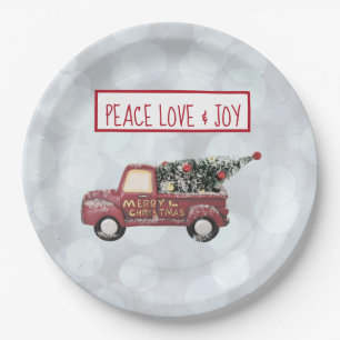 Peace Love & Joy Speelgoed Truck Papieren Bordje