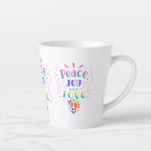 Peace love joy tasse café tasse zen hippie