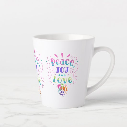 Peace love joy tasse café tasse zen hippie (Droite)
