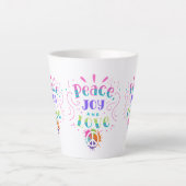 Peace love joy tasse café tasse zen hippie (Devant)
