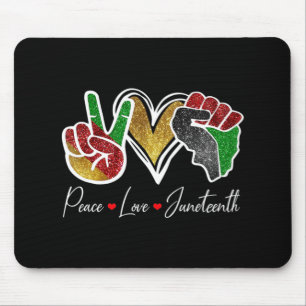 Peace Love Juneteenth Black Pride Freedom 4th of J Muismat