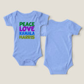 Peace Love Kamala Harris Cute (Design Recto & Verso)
