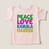 Peace Love Kamala Harris Cute (Design Recto)