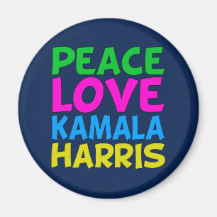 Peace Love Kamala Harris Magneet