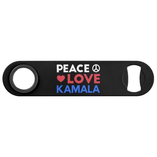 Peace Love Kamala I - Kamala Harris Pour Président (Devant (Horizontal))