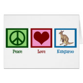 Peace Love Kangaroo (Devant horizontal)