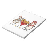 Peace Love Kerstmis Notitieblok (Gedraaid)