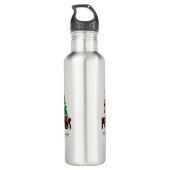 Peace Love Kerstmis Waterfles (Achterkant)