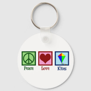 Peace Love Kites Sleutelhanger