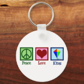 Peace Love Kites Sleutelhanger (Voorkant)