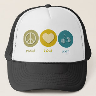 Peace Love Knit Trucker Pet