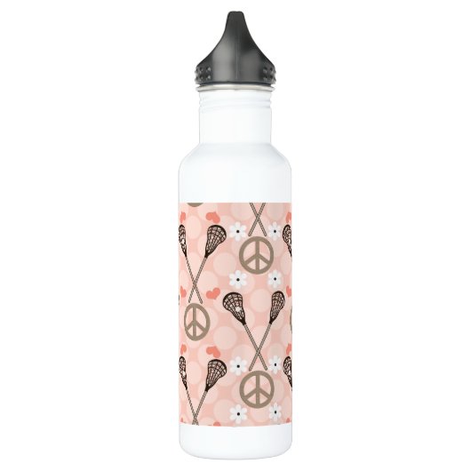 Peace Love Lacrosse BPA Free Waterfles (Links)