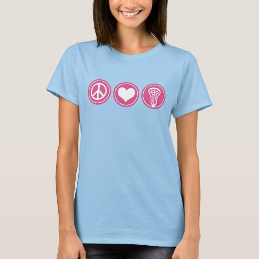 Peace Love Lacrosse Tie Dye vrouw shirt (Voorkant)