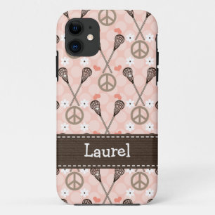 Peace Love Lacrossse iPhone 11 Hoesje