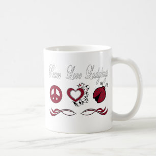 Peace Love Ladybugs Koffiemok