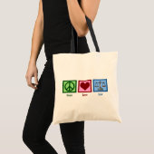 Peace Love Law Tote Bag (Voorkant (product))