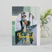 Peace Love Light | Happy Hanukkah-foto Folie Feestdagenkaart (Staand Voorkant)