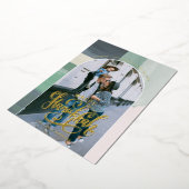 Peace Love Light | Happy Hanukkah-foto Folie Feestdagenkaart (Gedraaid)