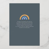 Peace Love Light | Happy Hanukkah-foto Folie Feestdagenkaart (Achterkant)