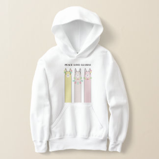 Peace Love Llamas - Cute Retro Colorée Llama Kids
